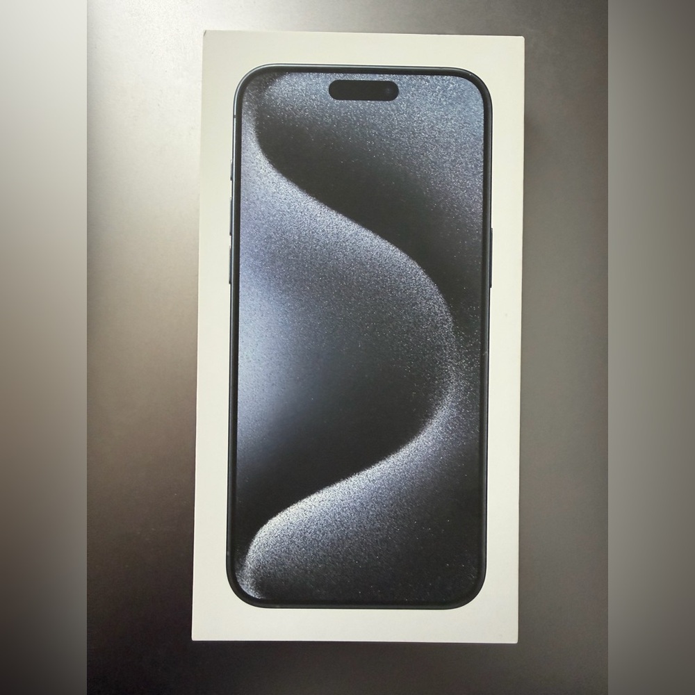 iPhone 15 pro max Box Only! Apple iPhone 15 pro max Box blue